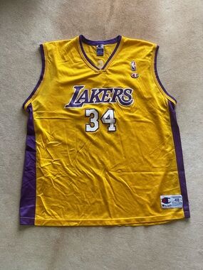 Vintage Lakers 34 Champion Jersey